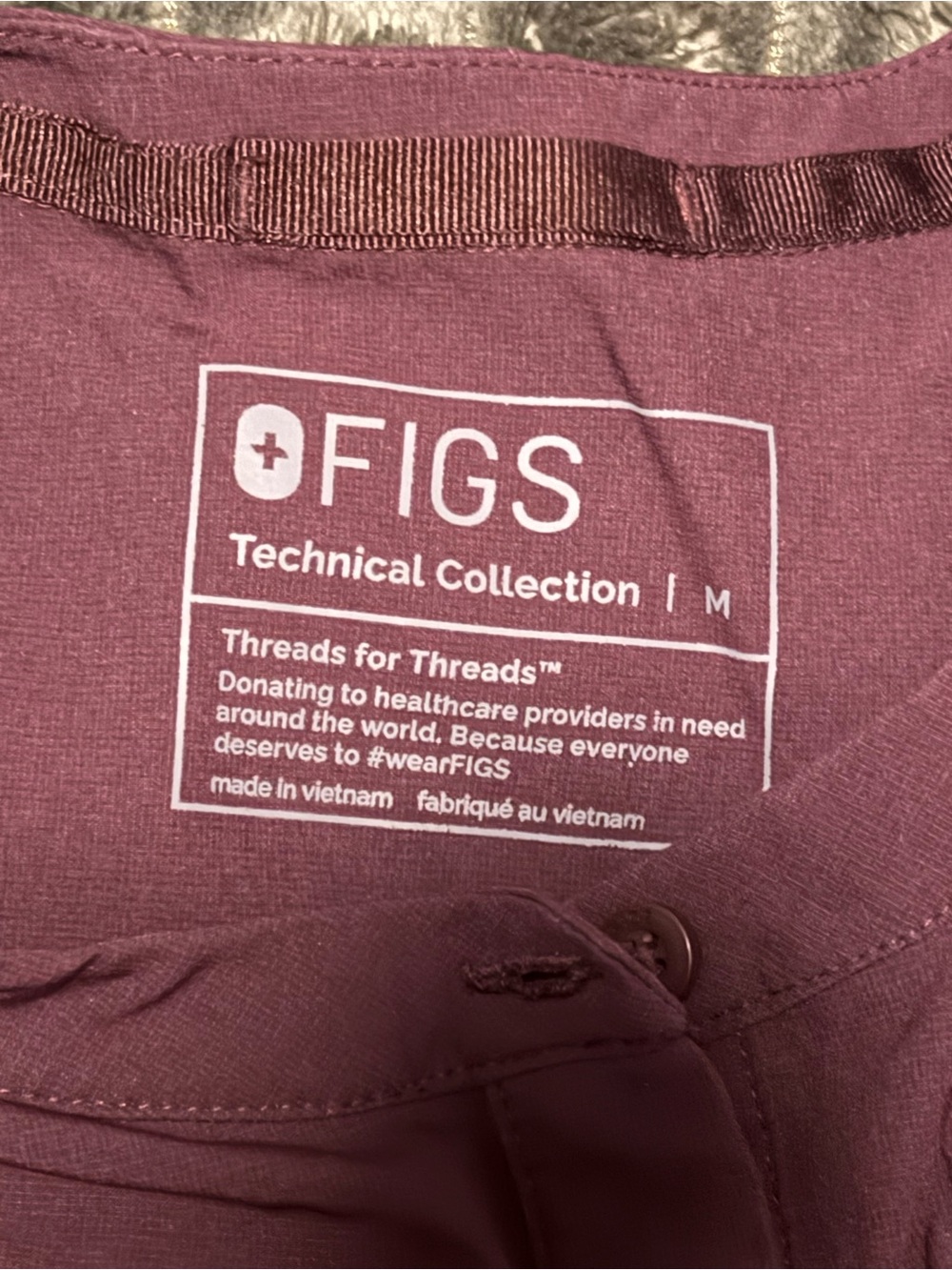 FIGS Scrub Top “Espresso” - Picture 3 of 3